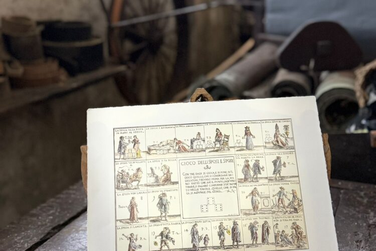 Litografia Storica “Gioco degli Sposi” su Carta 100% Cotone – Tiratura Limitata